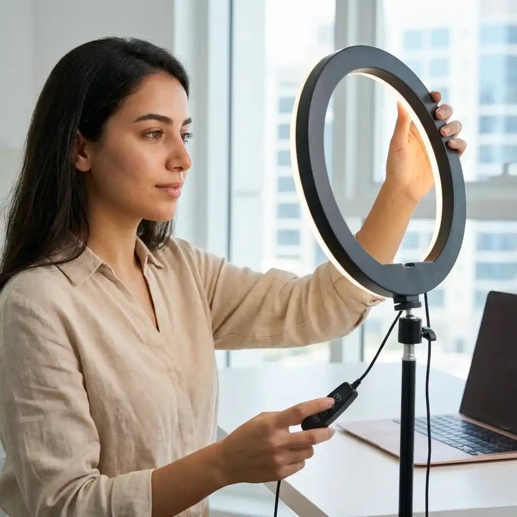 8 Inch Dimmable LED Ring Light - Dohans Essentials - qatar