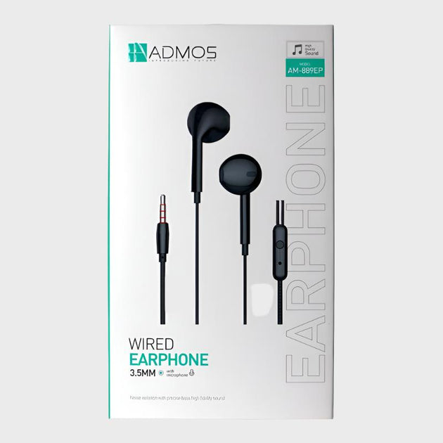 Admos 3.5mm Wired Earphones Dohans Qatar Mobile Accessories