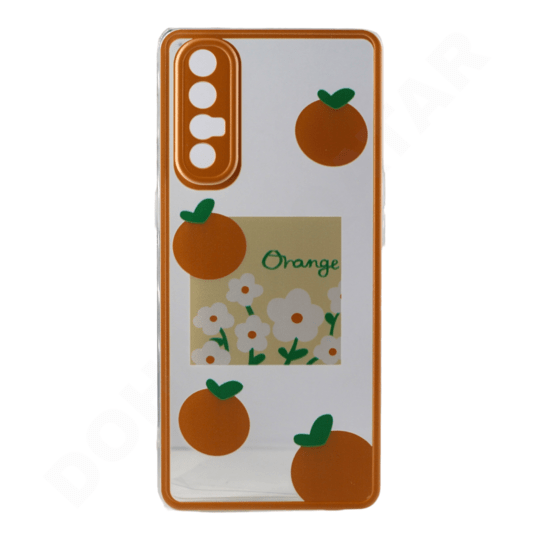Dohans Mobile Phone Cases Orange Oppo Reno 3 Pro - Fancy Plain Cover