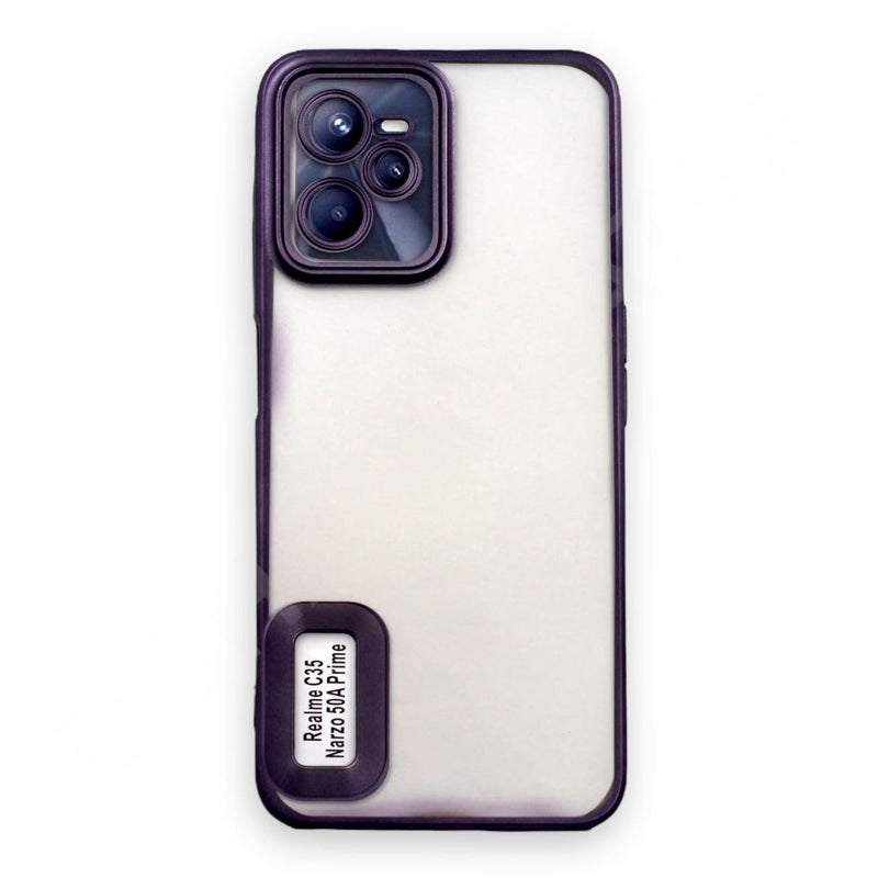 Dohans Mobile Phone Cases Purple Realme C35 Matte Silicone Cover & Case