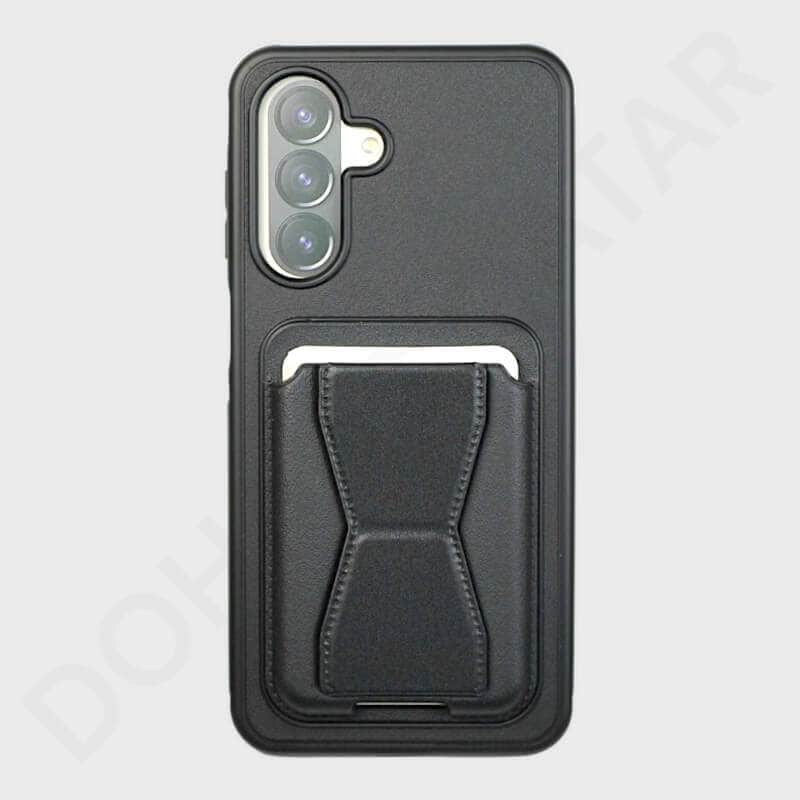 Samsung Galaxy A16 4G/ 5G Card Holder Stand Cover & Case - Mobile Phone Cases available at Dohans Qatar