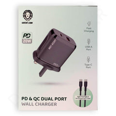 Green Lion 20W PD & QC Dual Port Charger Dohans