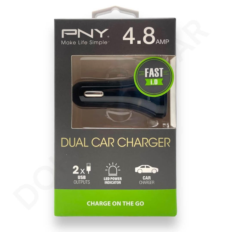 Dohans Power Adapter & Charger Accessories PNY Dual Car Charger 4.8AMP USB Type A