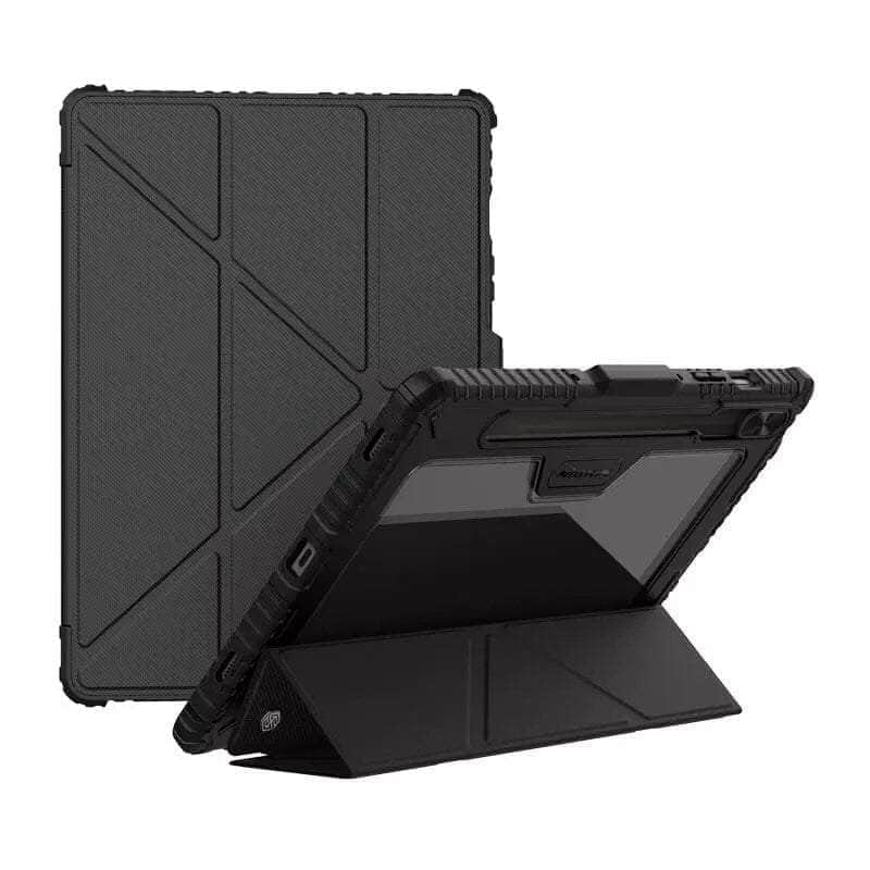 Samsung Galaxy Tab S9 Ultra Bumper Leather Pro Multi angle folding style Cover & Case Dohans