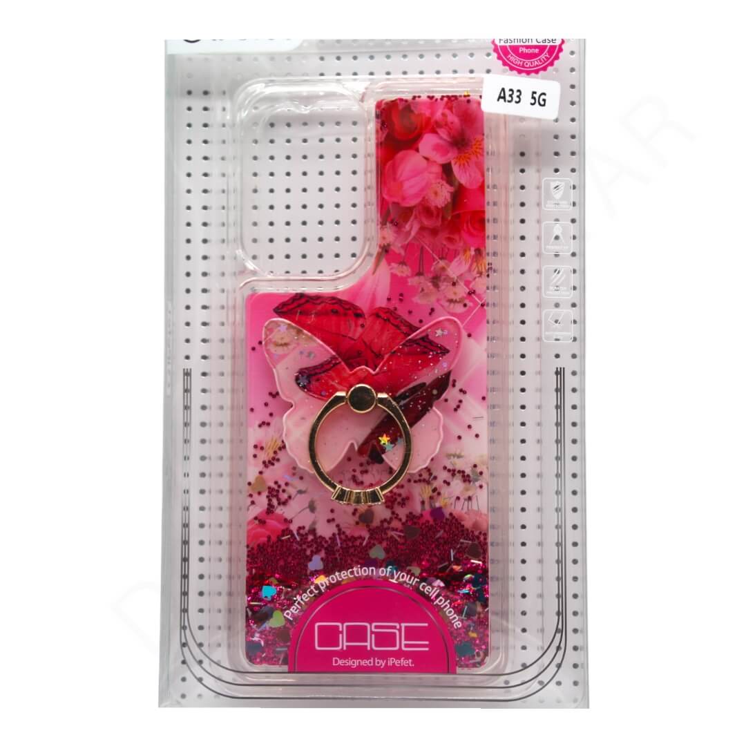 Samsung Galaxy A33 5G Glitter Ring Case & Cover - available at Dohans Qatar