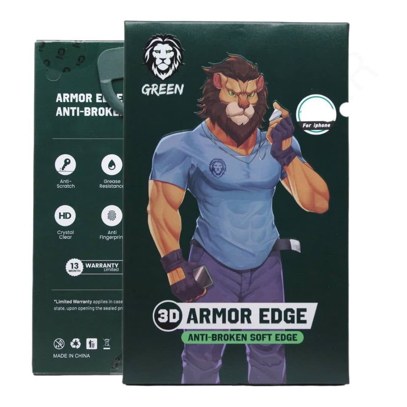 Dohans Screen Protectors Green 3D Armor Edge Anti Broken Soft Edge Screen Protector for iPhone Models