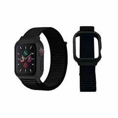 Dohans Smart Watch Straps Apple Watch 42/ 44 MM - Black Fabric Straps With Case