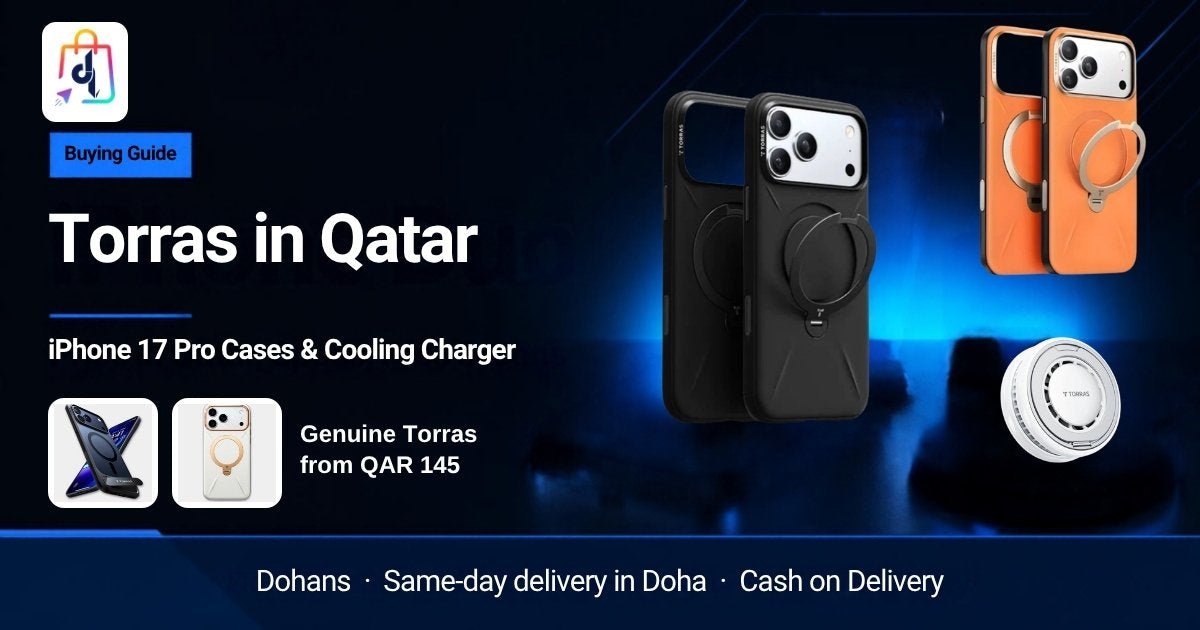 Torras iPhone 17 Pro cases and cooling charger in Qatar at Dohans