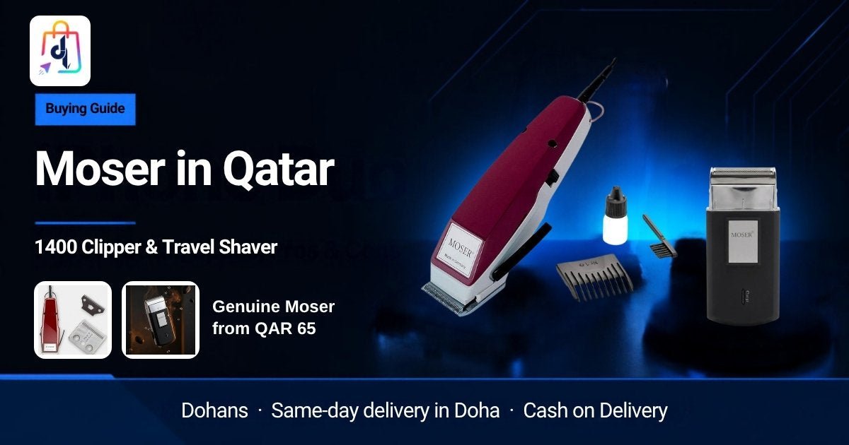 Moser 1400 hair clipper and travel shaver in Qatar at Dohans