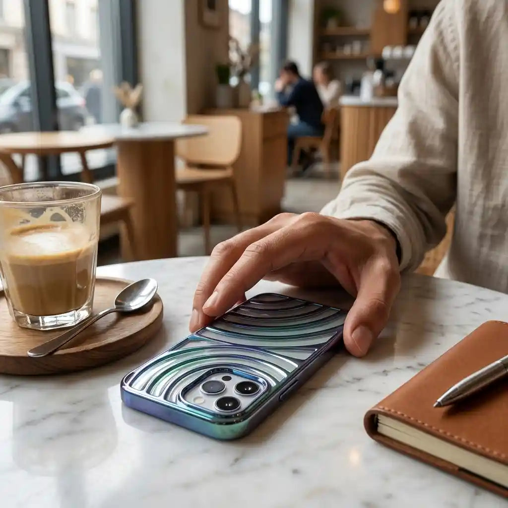 iPhone 14 Pro Max Diagonal Line Fancy Case