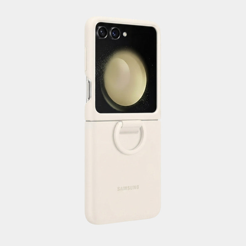 Samsung Galaxy Z Flip 5 Silicone Ring Cover & Case White (EF-PF731)
