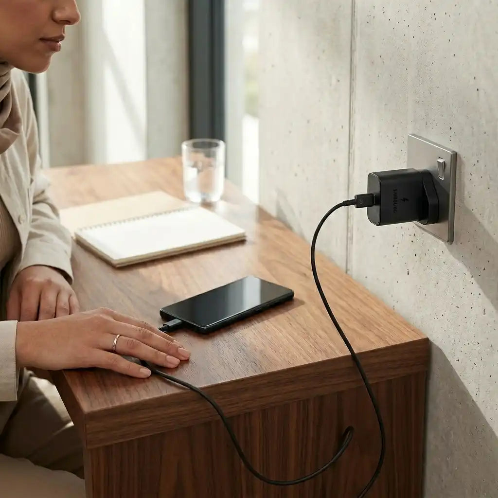 شاحن سامسونج USB-C إلى USB-C بقوة 25 واط