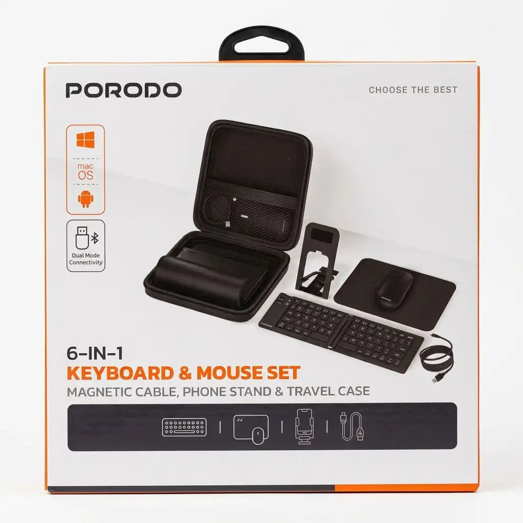 Porodo 6 in 1 Keyboard & Mouse Set