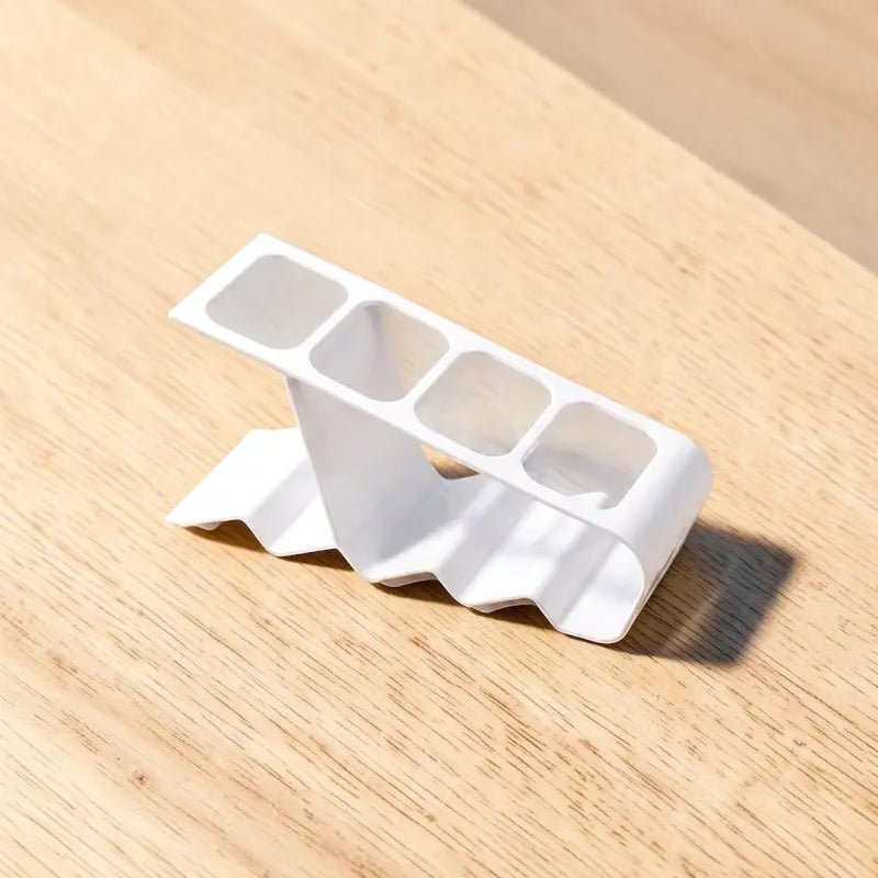 4 - Slot Multi - Compartment Device Organizer White Plastic - Dohans Essentials - qatar
