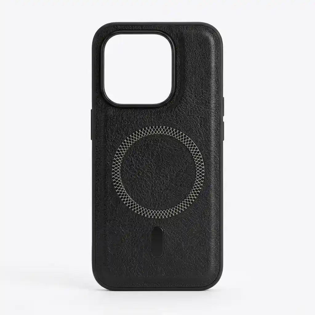 Green phone case on a white background