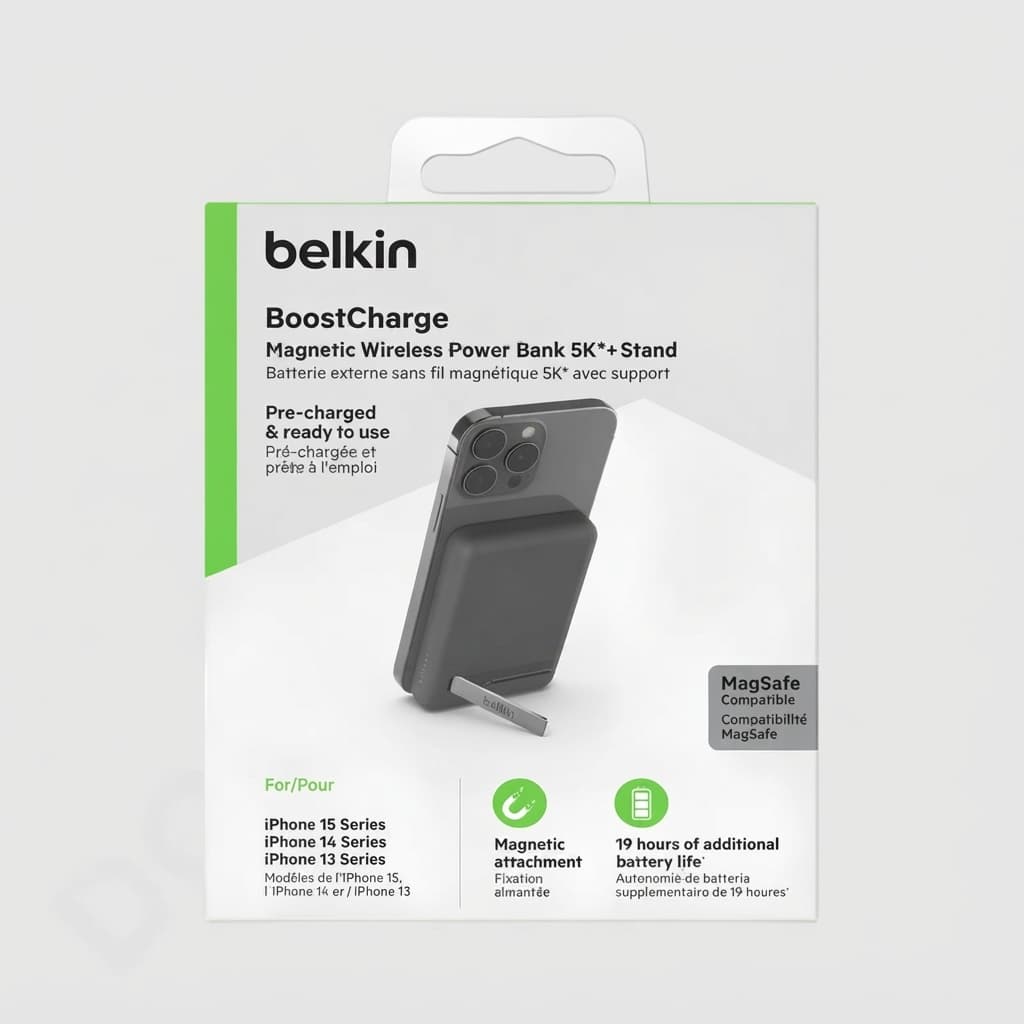 بطارية متنقلة مغناطيسية Belkin Boost Charge 5K