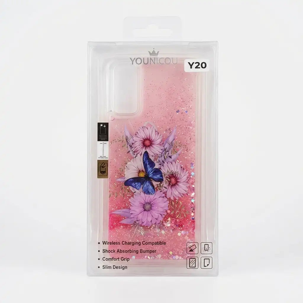 Vivo Y20 Y20i Y12S Y20S Fancy Glitter Cover & Case