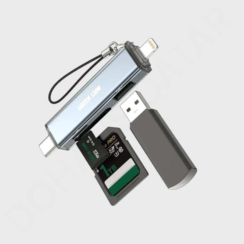 Green Lion 3 in 1 Card Reader Adapter