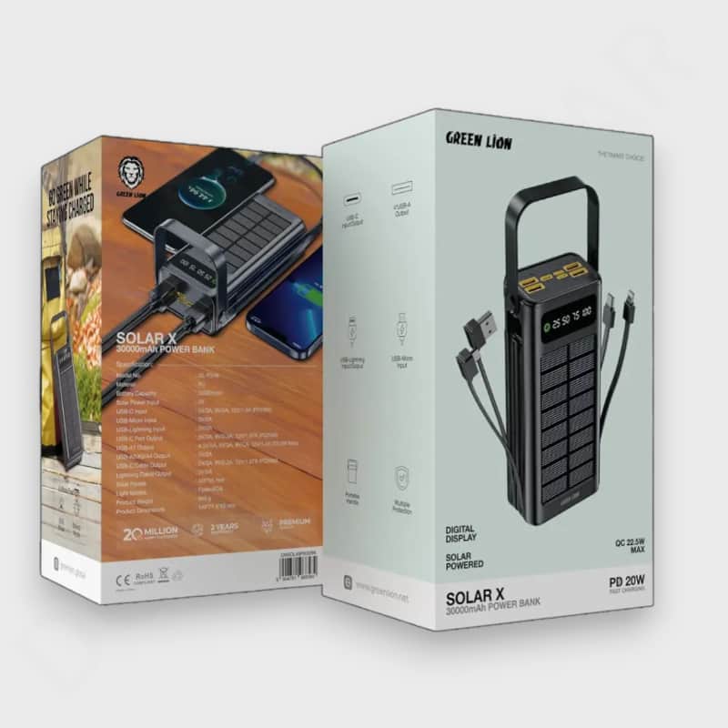 Solar Powerbank GreenLion Solar X 30000mAh