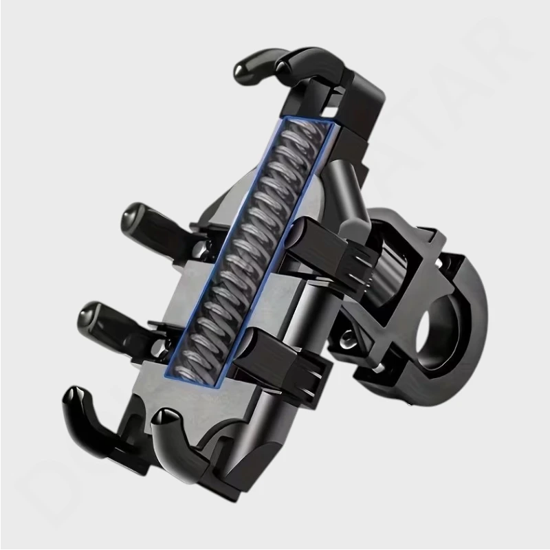Motorcycle & Bicycle Phone Mount – Adjustable Rotatable Holder for Most Smartphones