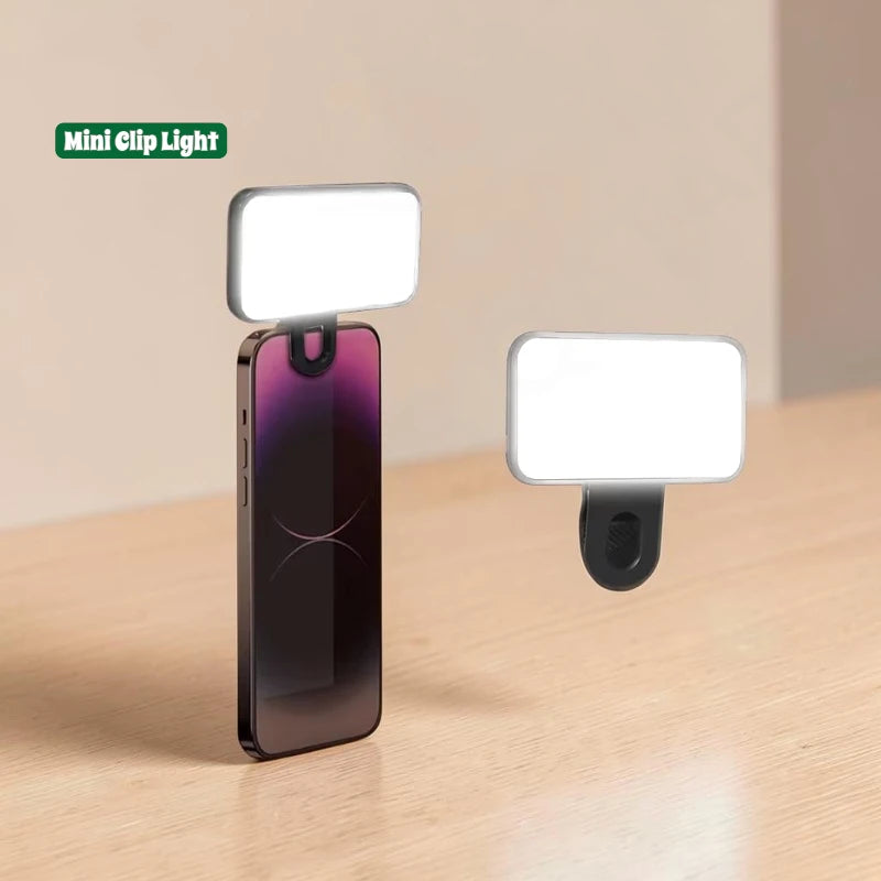 Mini Clip LED Light Type-C Rechargeable 3 Brightness Levels
