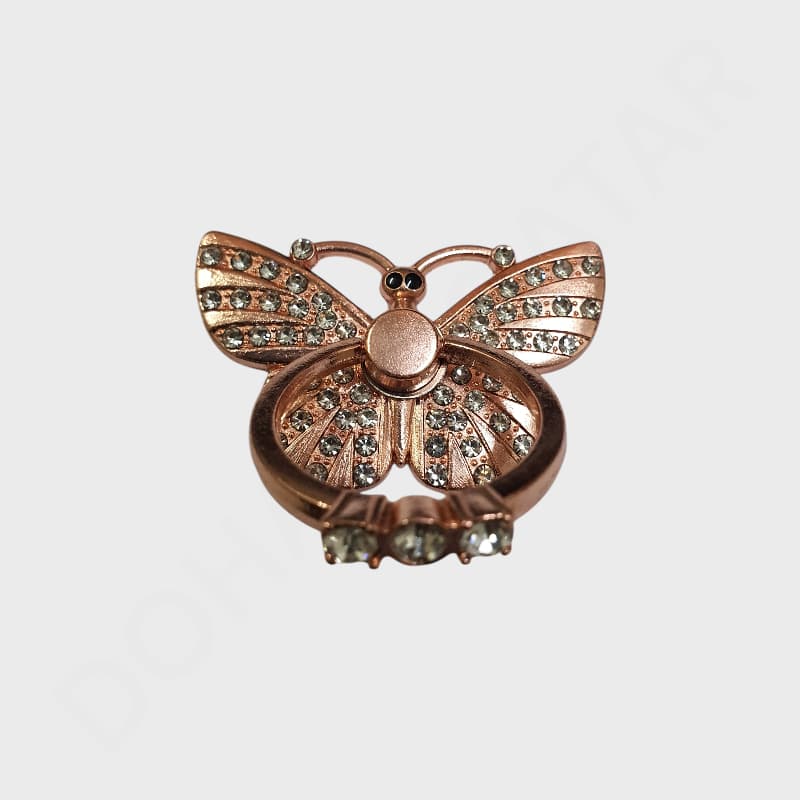 حامل حلقة خلفية للجوال بتصميم الفراشة