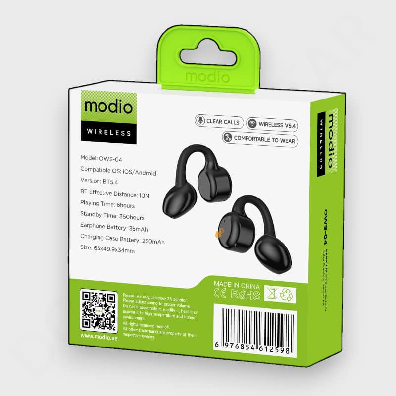 Modio OWS-04 Open-Ear Bluetooth Earphone