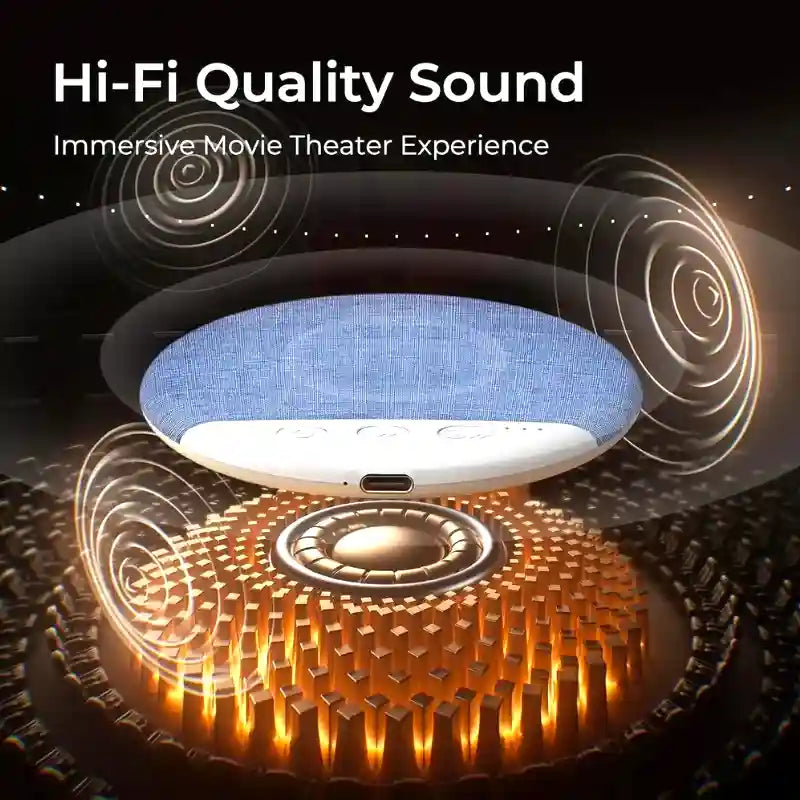Portable Bluetooth Pillow Speaker Wireless Bedside Sleep Aid with HIFI Sound