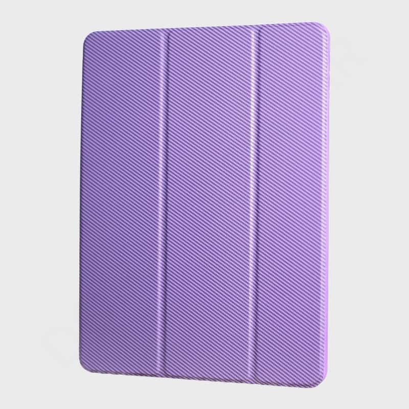 Samsung Galaxy Tab A9 / Tab A11 Royal Carbon Book Cover & Case (Color-Purple)