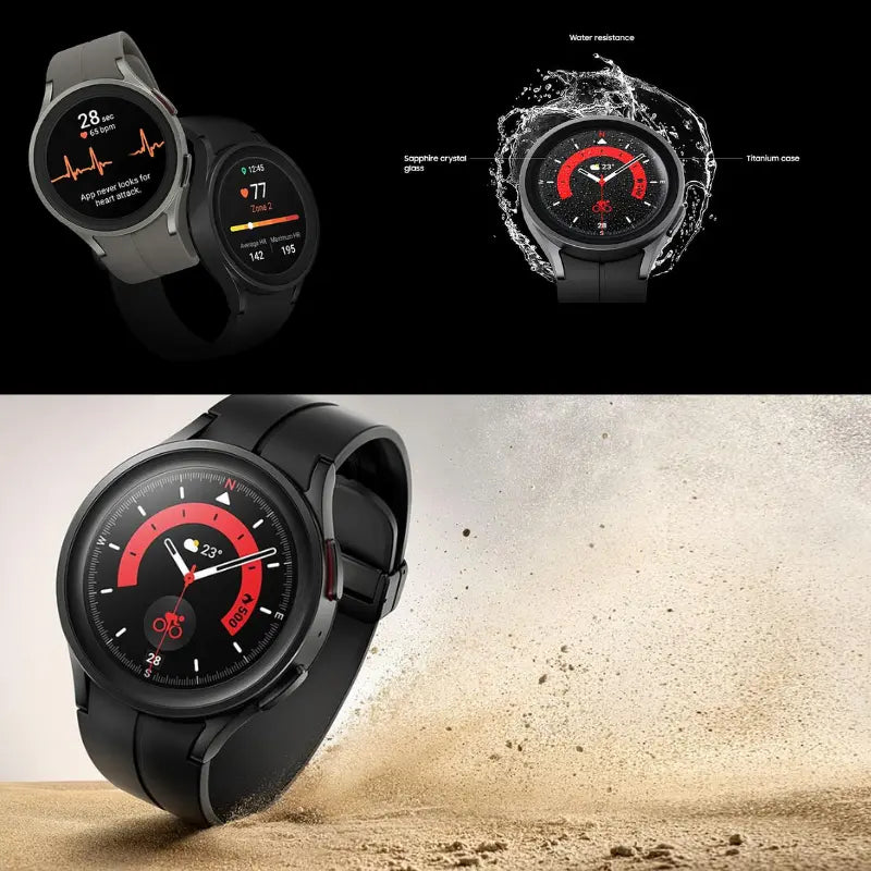 Samsung Galaxy Watch 5 Pro – Gray Titanium, 45mm (SM-R920NZTAMEA)