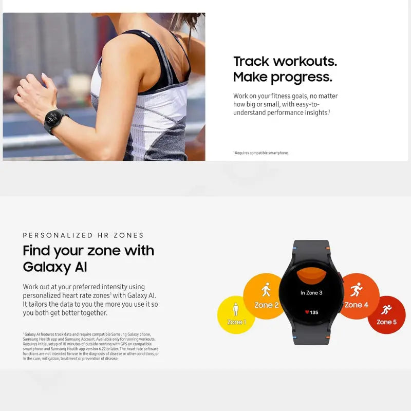 Samsung Galaxy Watch FE – Black, 40mm (SM-R861NZSAMEA) Bluetooth