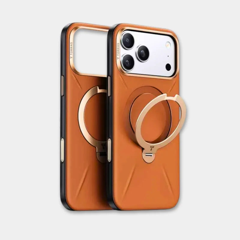 iPhone 17 Pro Max Torras QPro Leather Cover & Case - Amber Brown