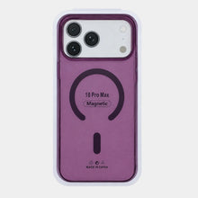 iPhone 17 Pro Max / 18 Pro Max Magnetic Burgundy Transparent Cover & Case