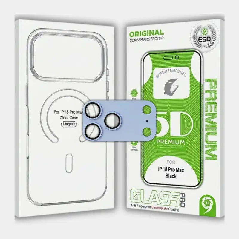iPhone 17 Pro Max / 18 Pro Max Bundle Magsafe Cover with Screen Protector & Lens Protector