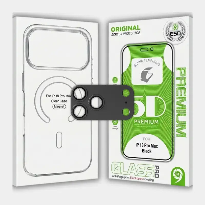 iPhone 17 Pro Max / 18 Pro Max Bundle Magsafe Cover with Screen Protector & Lens Protector