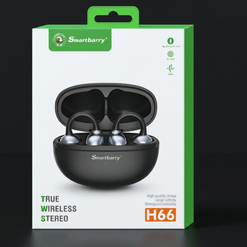 Smartbarry H66 Wireless Earbuds - Bluetooth 5.4, Touch Control, Long Battery Life