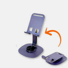 Aluminum Alloy Mobile Phone Stand 360° Rotating 2-Stage Adjustable Foldable Desk Mount