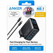 Anker 140W 4-Port Charger | PD 3.1 | GaN | Smart Display
