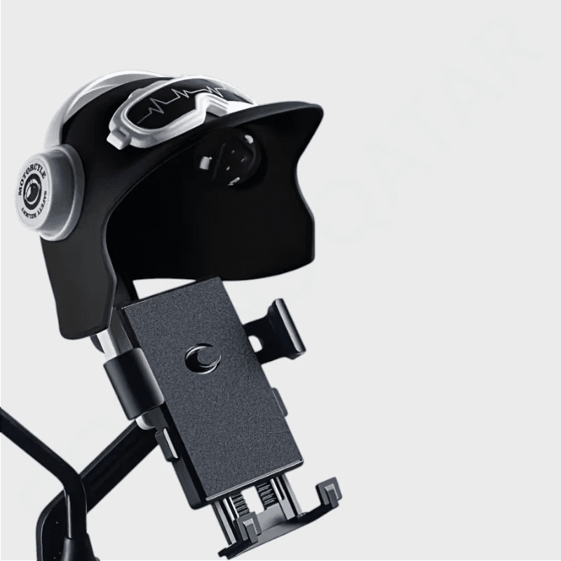 Anti-Shake Bike & Motorcycle Phone Holder with Sunshade, Rainproof & Windproof Protection - Dohans Essentials - qatar