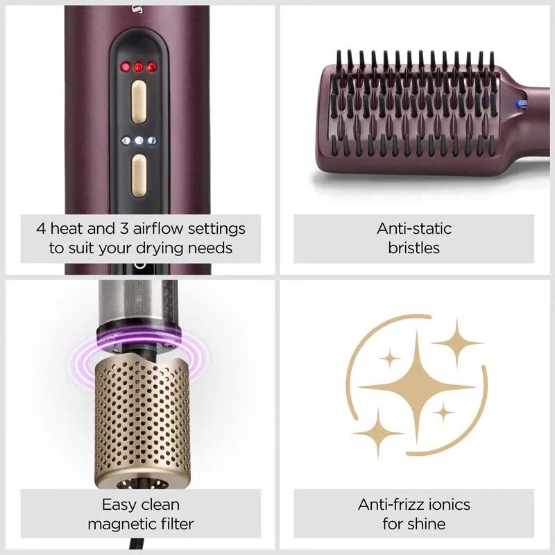 BaByliss Air Power Smooth Wet to Dry Hair Styler AS6400SDE - Dohans Essentials - qatar