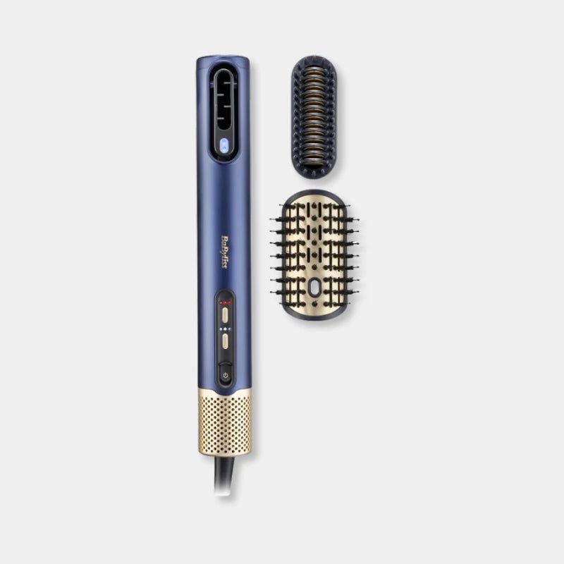 BaByliss Air Wand 3-in-1 Hair Dryer | Straightener & Hot Air Brush with Ion Technology & High-Speed Digital Motor - Dohans Essentials - qatar