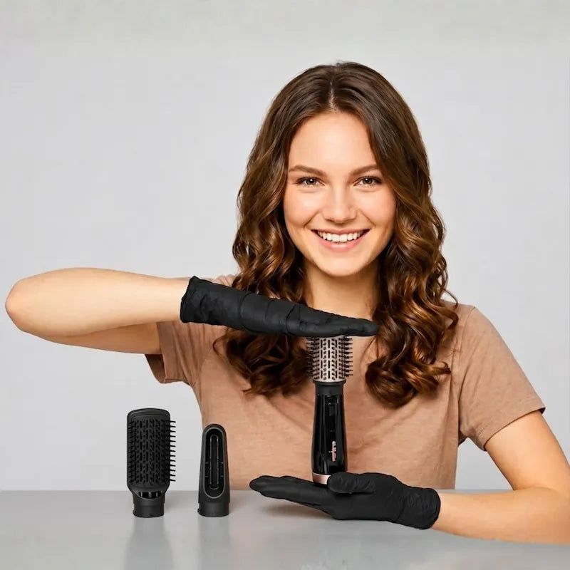 BaByliss AS128SDE Style Smooth 1000W 3 - in - 1 Hot Air Brush Blow Dry Straighten Volume - Dohans Essentials - qatar