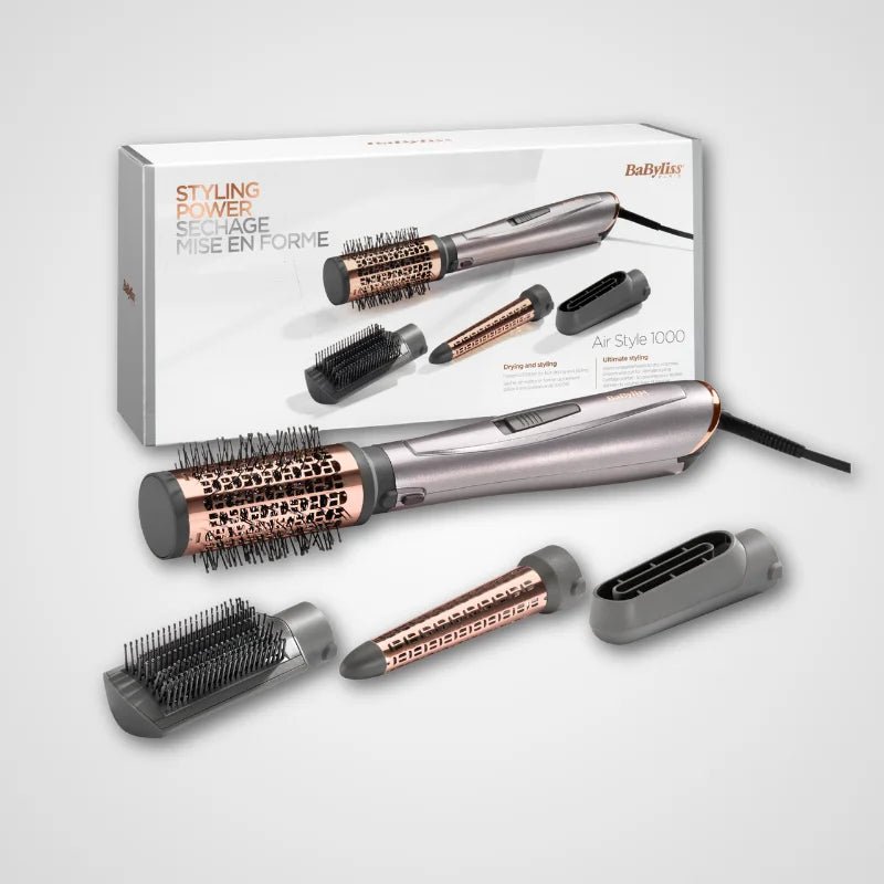 BaByliss AS136SDE 1000W Hot Air Hair Styler with Interchangeable Attachments - Dohans Essentials - qatar