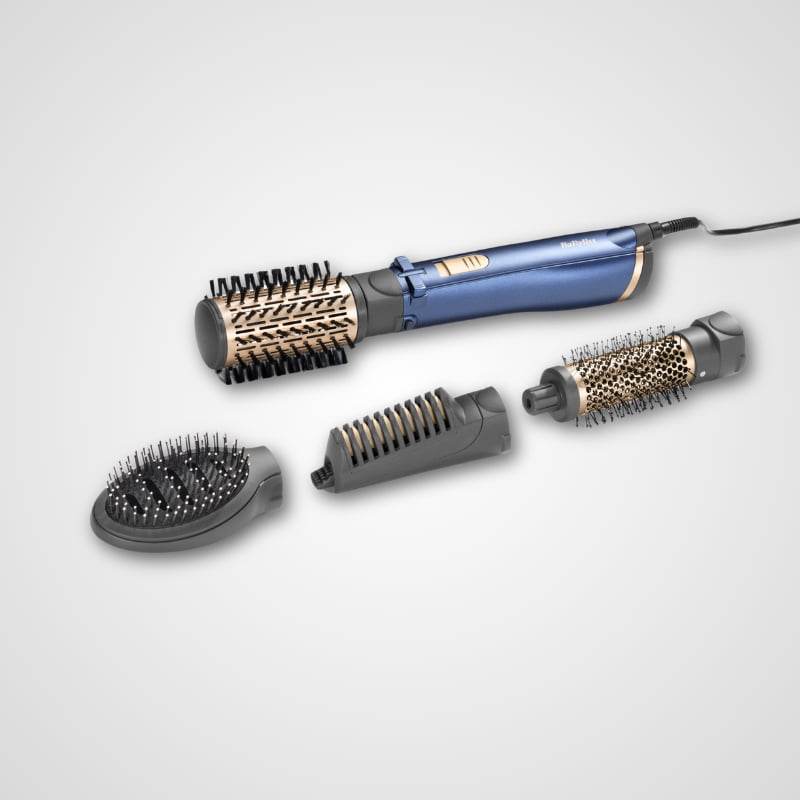 BaByliss AS965SDE 1000W Ionic Air Hair Styler with 4 Attachments Frizz - Free - Dohans Essentials - qatar