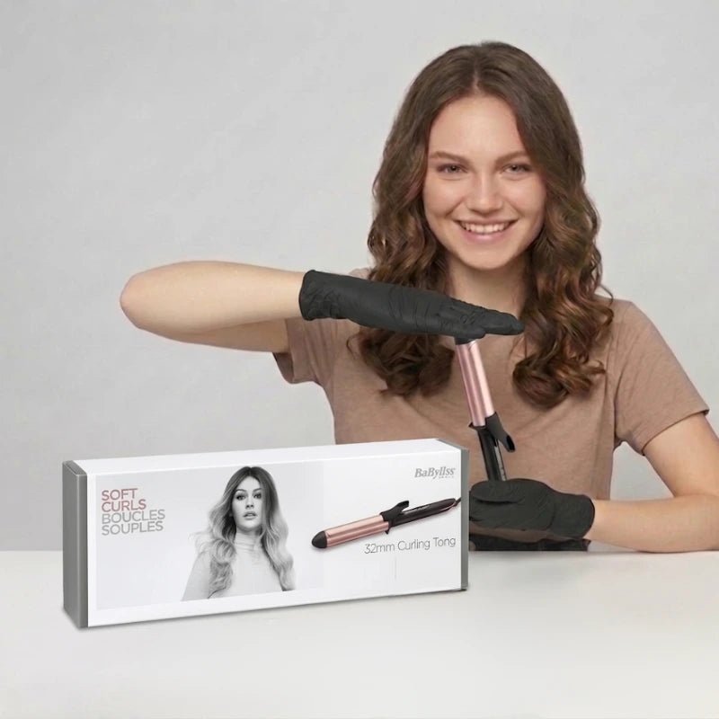 BaByliss C452SDE 32mm Ceramic Hair Curler 210°C Quartz - Ceramic Barrel - Dohans Essentials - qatar