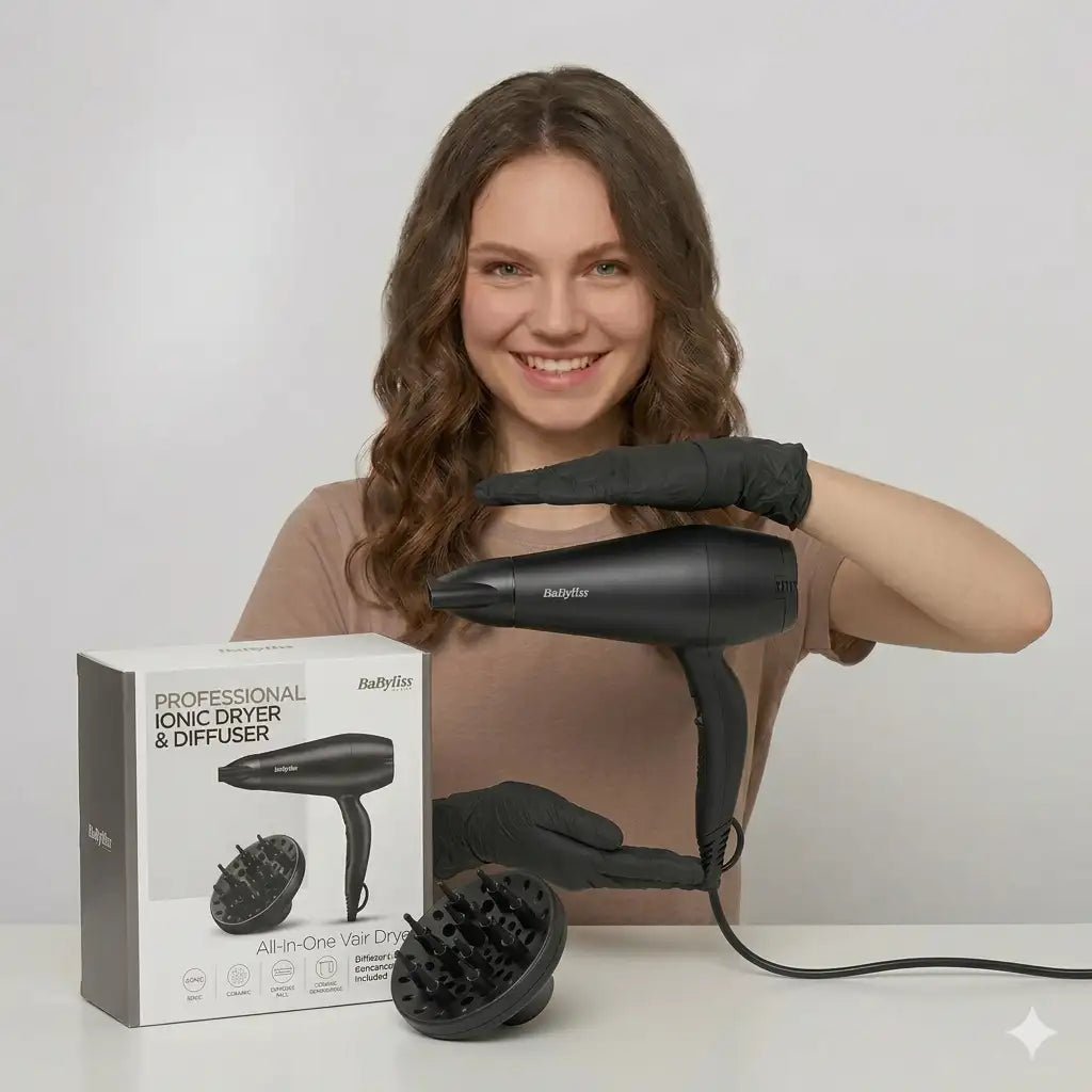 BaByliss D215SDE Power Smooth 2000 Hair Dryer - Dohans Essentials - qatar