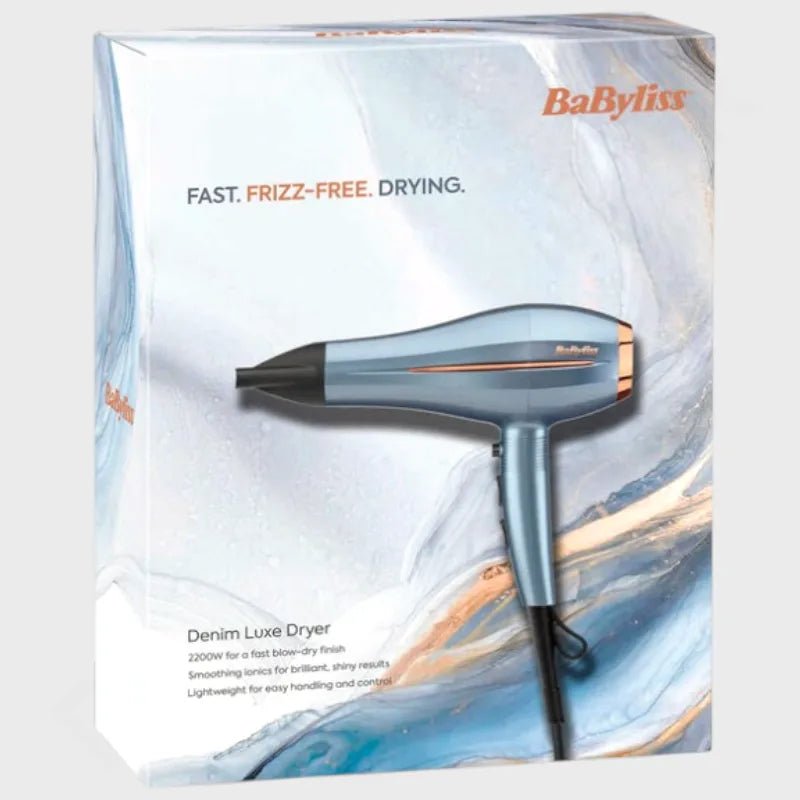 BaByliss D251PSDE Denim Luxe Hair Dryer - Dohans Essentials - qatar