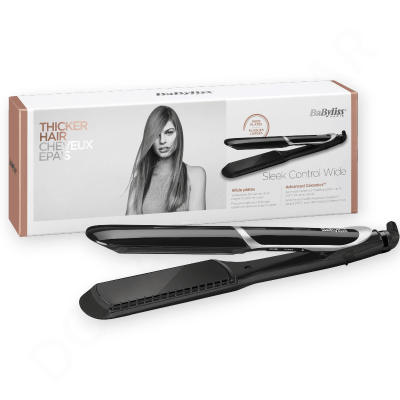 BaByliss Sleek Control Wide Hair Straightener ST397SDE - Dohans Essentials - qatar