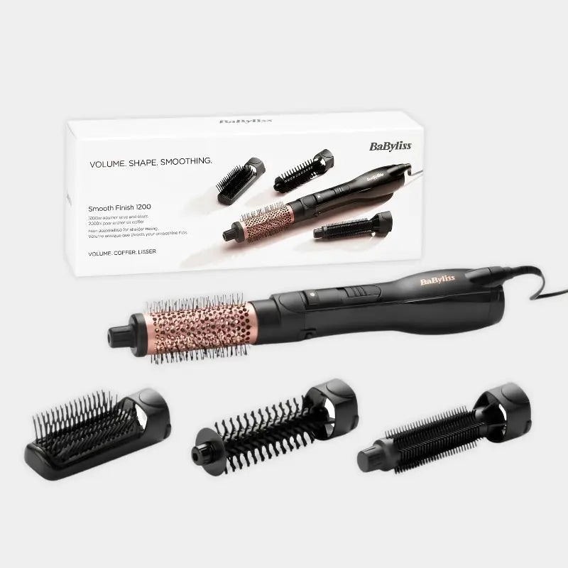 BaByliss Smooth Finish 1200 Blow Dryer Brush AS122SDE - Dohans Essentials - qatar