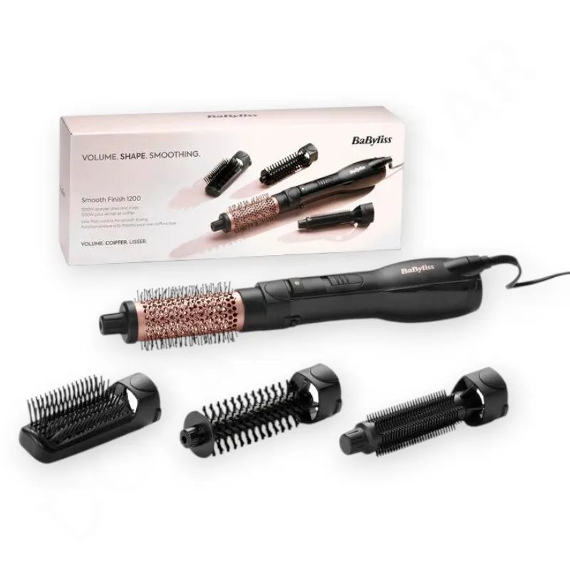 BaByliss Smooth Finish 1200 Blow Dryer Brush AS122SDE - Dohans Essentials - qatar